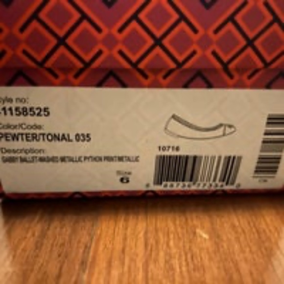 Tory Burch Gabby Ballet Flat - Size 6 - Metallic Python - Picture 4 of 4